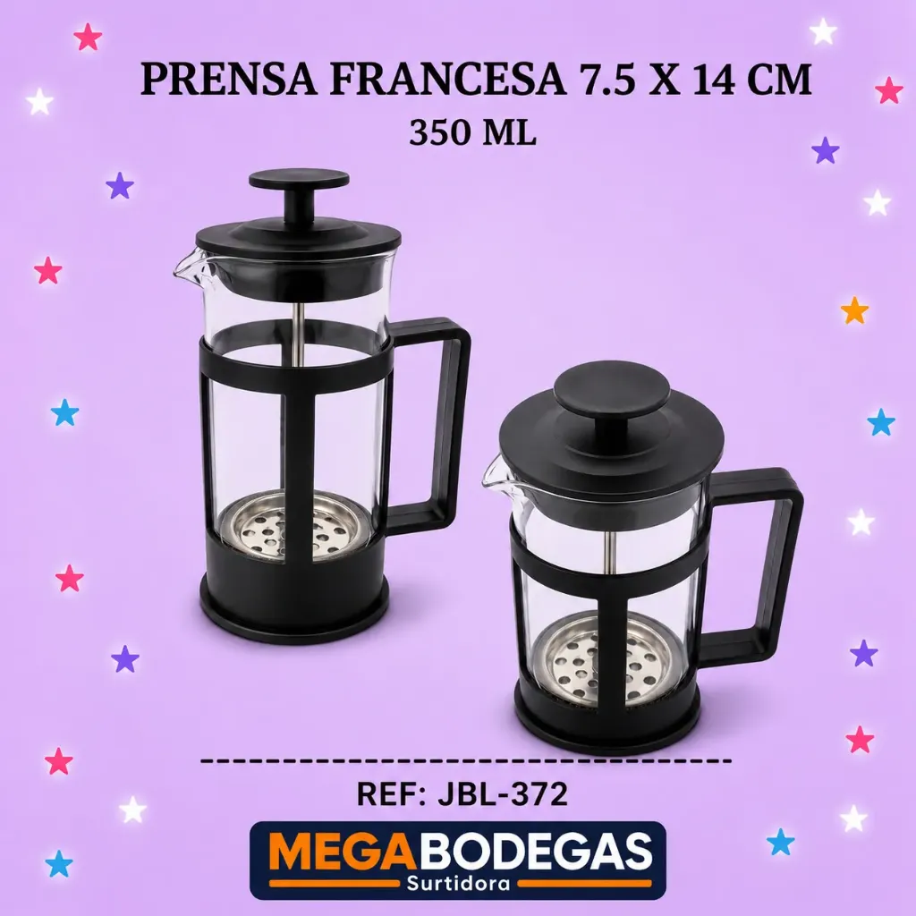 PRENSA FRANCESA 7.5 X 14 CM