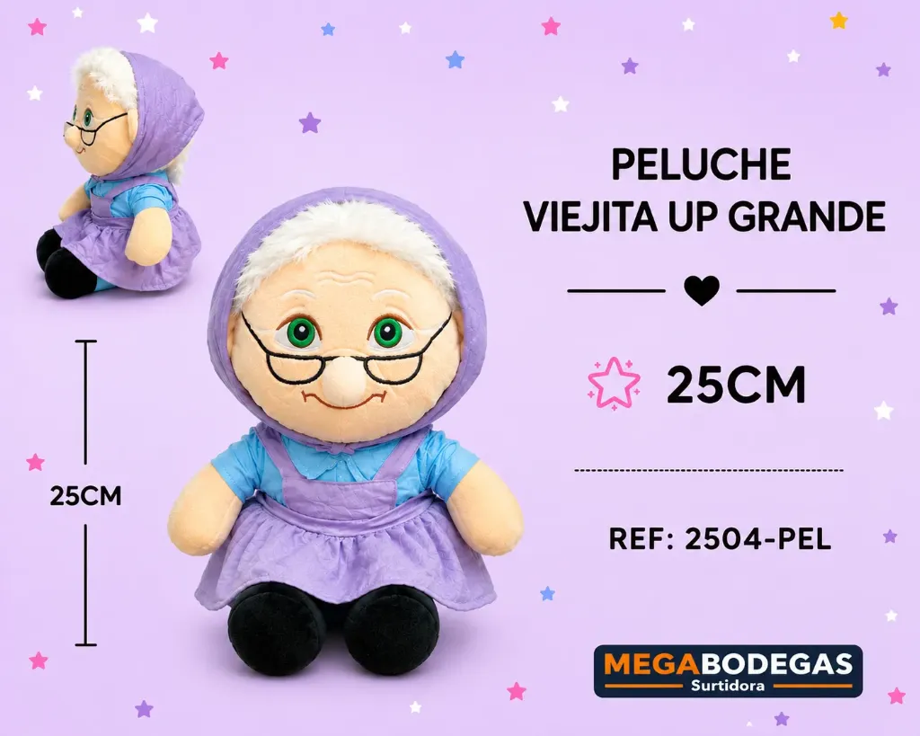PELUCHE VIEJITA UP GRANDE 25CM
